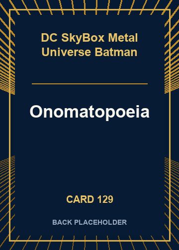 Onomatopoeia back card image