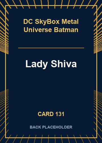 Lady Shiva back card image