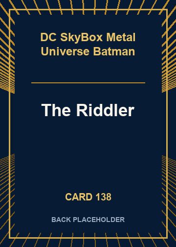 The Riddler back card image