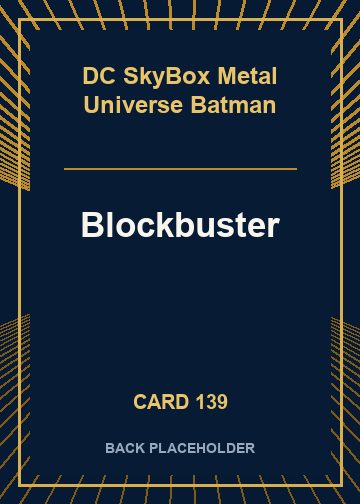 Blockbuster back card image