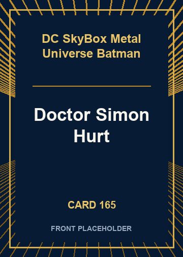 Doctor Simon Hurt card thumbnail