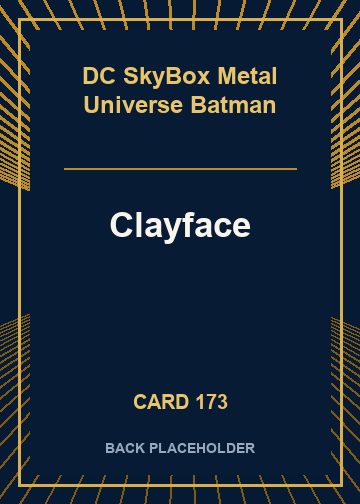 Clayface back card image