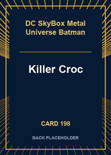 Killer Croc back card image
