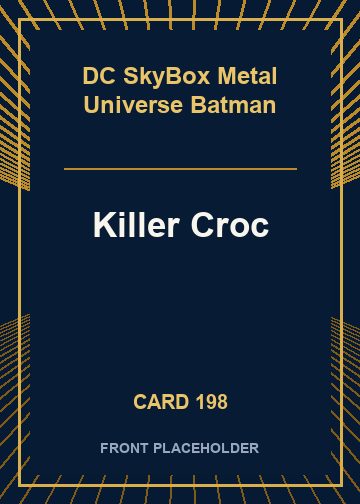 Killer Croc front card image