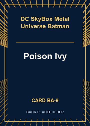 Poison Ivy back card image