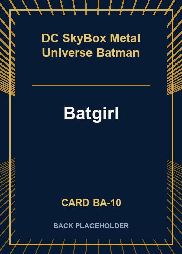 Batgirl back card image