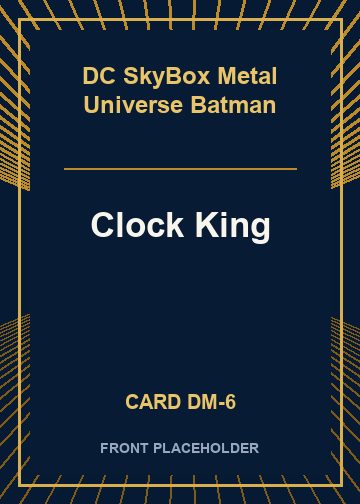 Clock King front card image