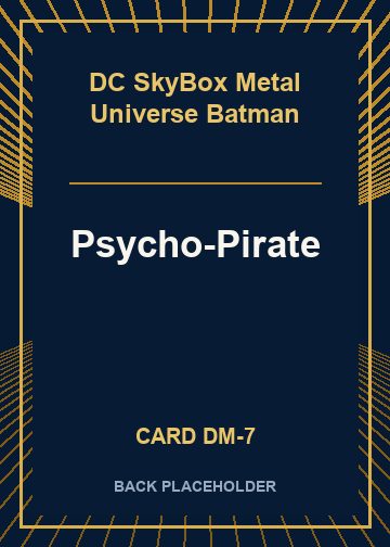 Psycho-Pirate back card image