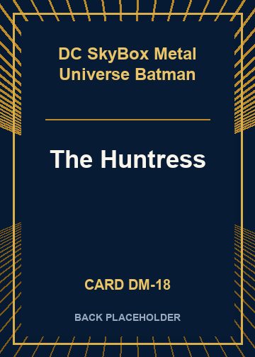 The Huntress back card image