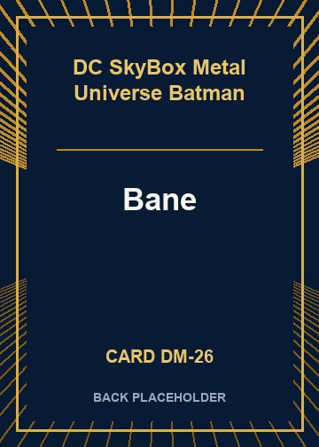 Bane back card image
