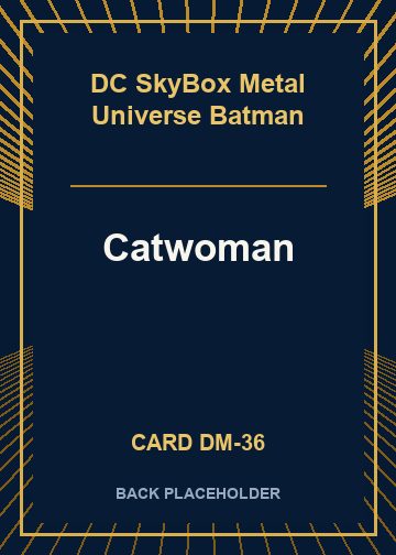 Catwoman back card image