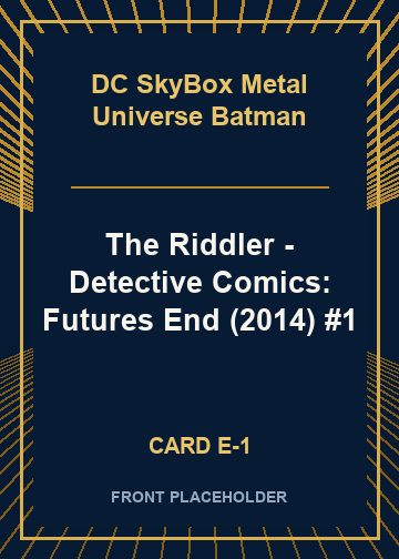 The Riddler - Detective Comics: Futures End (2014) #1 card thumbnail