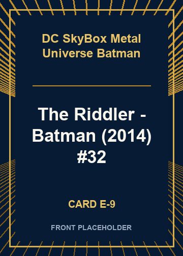 The Riddler - Batman (2014) #32 card thumbnail