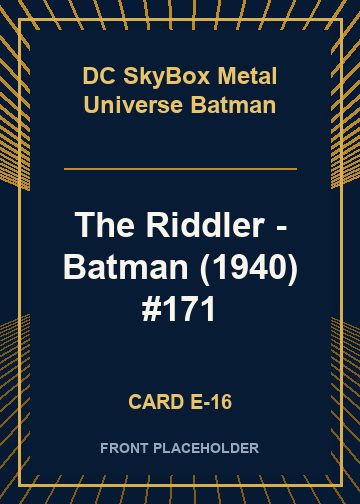 The Riddler - Batman (1940) #171 card thumbnail
