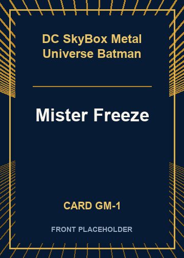 Mister Freeze card thumbnail