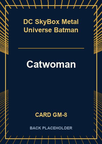 Catwoman back card image