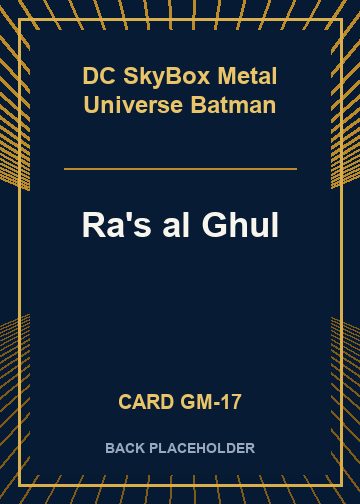 Ra's al Ghul back card image