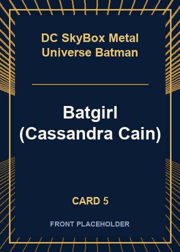 Batgirl (Cassandra Cain) card thumbnail