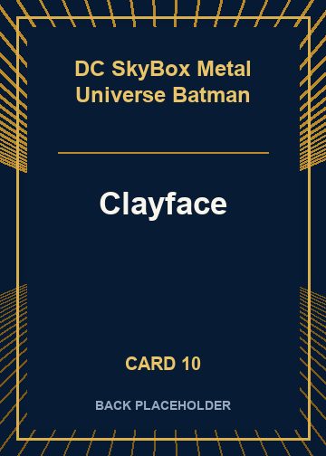 Clayface back card image