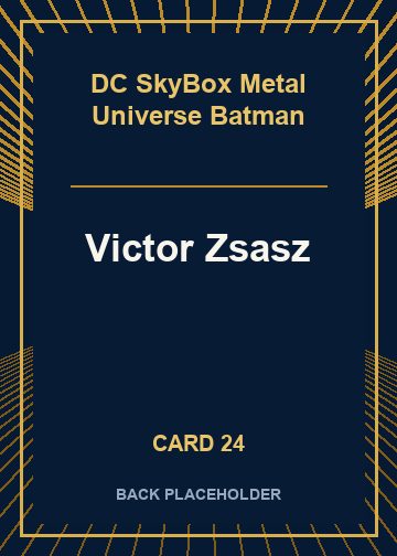 Victor Zsasz back card image