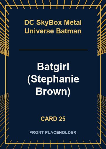 Batgirl (Stephanie Brown) card thumbnail
