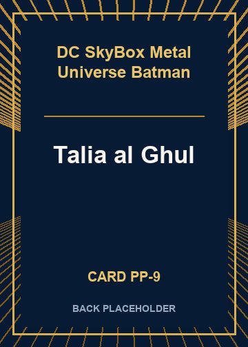 Talia al Ghul back card image
