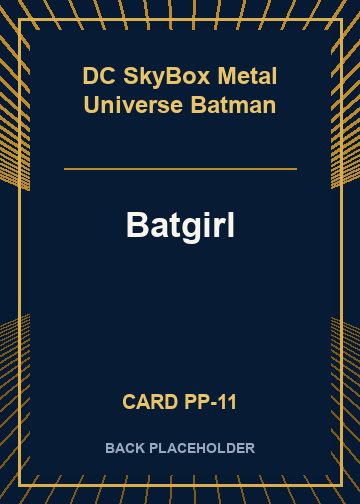 Batgirl back card image