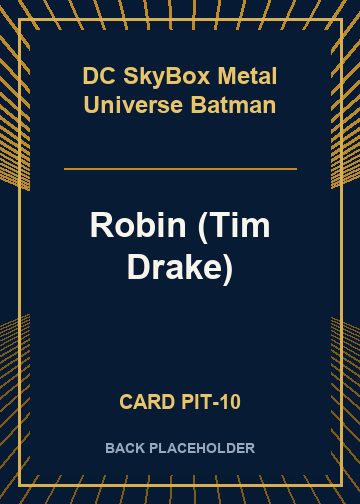 Robin (Tim Drake) back card image