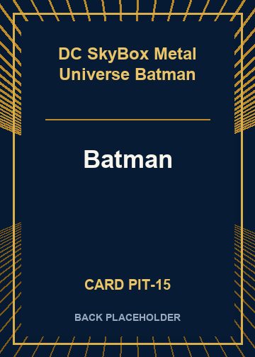 Batman back card image