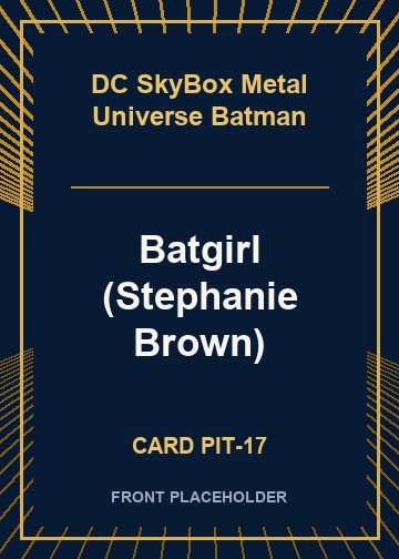 Batgirl (Stephanie Brown) card thumbnail