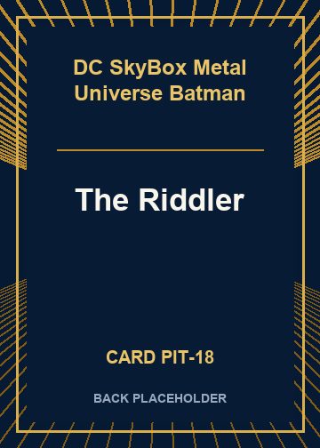 The Riddler back card image
