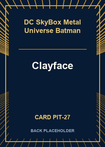Clayface back card image