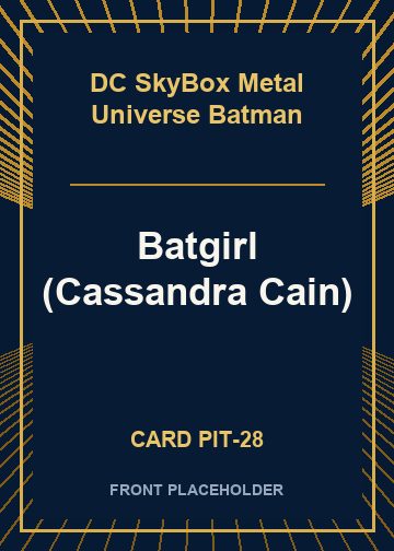 Batgirl (Cassandra Cain) card thumbnail