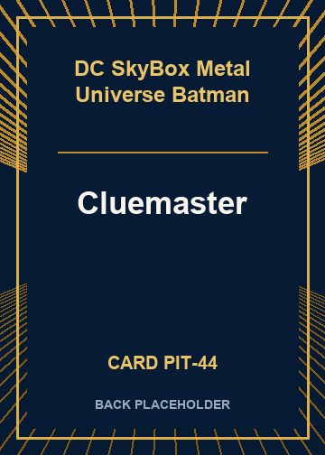 Cluemaster back card image