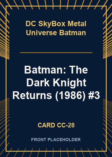 Batman: The Dark Knight Returns (1986) #3 card thumbnail