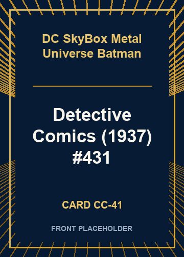 Detective Comics (1937) #431 card thumbnail