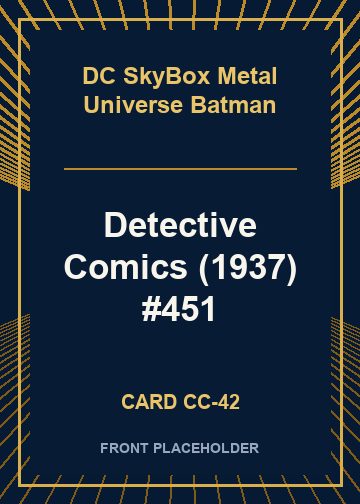Detective Comics (1937) #451 card thumbnail