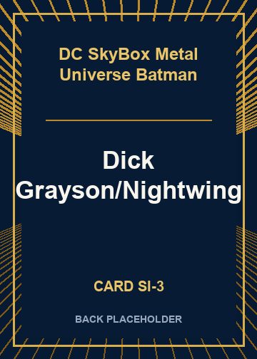 Dick Grayson/Nightwing back card image