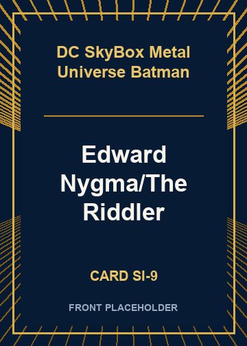 Edward Nygma/The Riddler card thumbnail