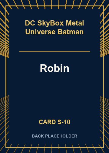 Robin (Tim Drake) back card image