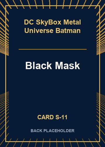Black Mask back card image