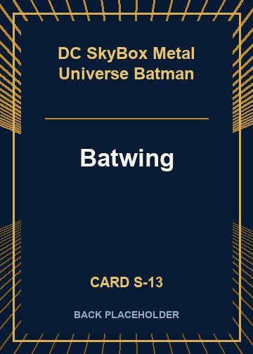 Batwing back card image