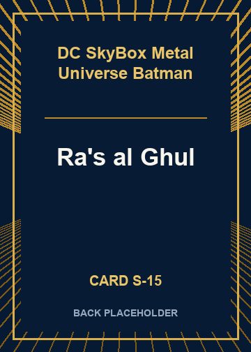 Ra's al Ghul back card image