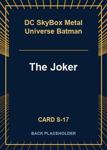 The Joker back card image