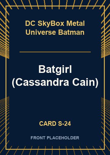 Batgirl (Cassandra Cain) card thumbnail