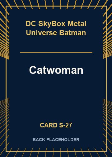 Catwoman back card image