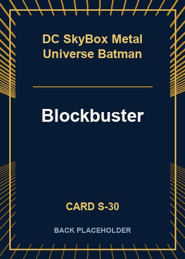 Blockbuster back card image