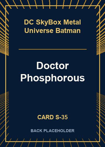 Doctor Phosphorous back card image