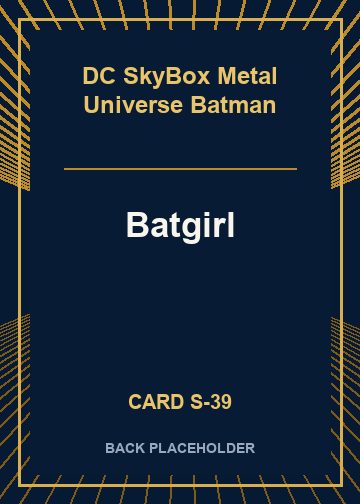 Batgirl back card image