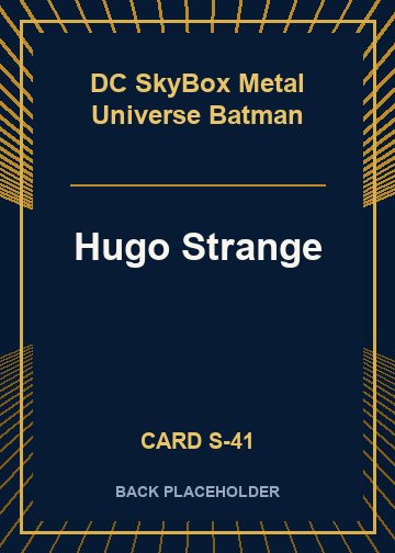 Hugo Strange back card image
